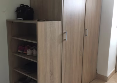 renovace skříně, výroba botníku
